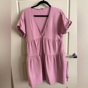 Impeccable Pig lavender swing mini dress. Medium. Lightweight.